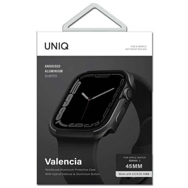 Uniq case Valencia Apple Watch Series 4/5/6/7/8/SE/SE2 45/44 mm. grafit/grafit