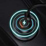 Baseus Golden Contactor Max fast car charger USB + USB type C 60 W Quick Charge blue (CGJM000103)
