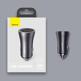 Baseus Golden Contactor Max fast car charger USB + USB type C 60 W Quick Charge blue (CGJM000103)