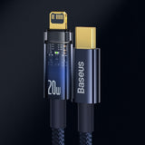Baseus CATS000003 Lightning - USB-C cable 20W 480Mb/s 1m - blue