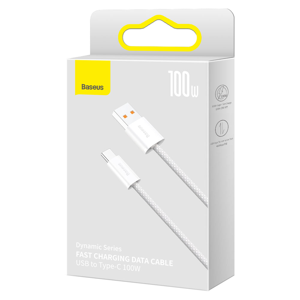 Baseus Dynamic Series USB - USB Type C cable 100W 2m white (CALD000702)