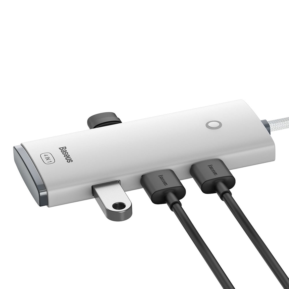 Baseus Lite Series HUB adapter USB Type C - 4x USB 3.0 2m white (WKQX030502)