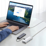 Baseus Lite Series HUB adapter USB Type C - 4x USB 3.0 2m white (WKQX030502)