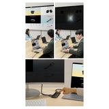 Baseus Lite Series multifunctional USB Type C HUB - 2 x USB 3.0 / USB Type C / HDMI 1.4 / SD/TF OTG black (WKQX050001)