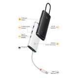 Baseus Lite Series multifunctional USB Type C HUB - 2 x USB 3.0 / USB Type C / HDMI 1.4 / SD/TF OTG black (WKQX050001)