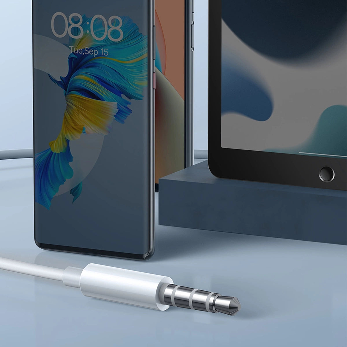 Baseus Encok H17 3,5 mm minijack trådbundne hovedtelefoner hvid (NGCR020002)