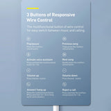 Baseus Encok H17 3,5 mm minijack trådbundne hovedtelefoner hvid (NGCR020002)