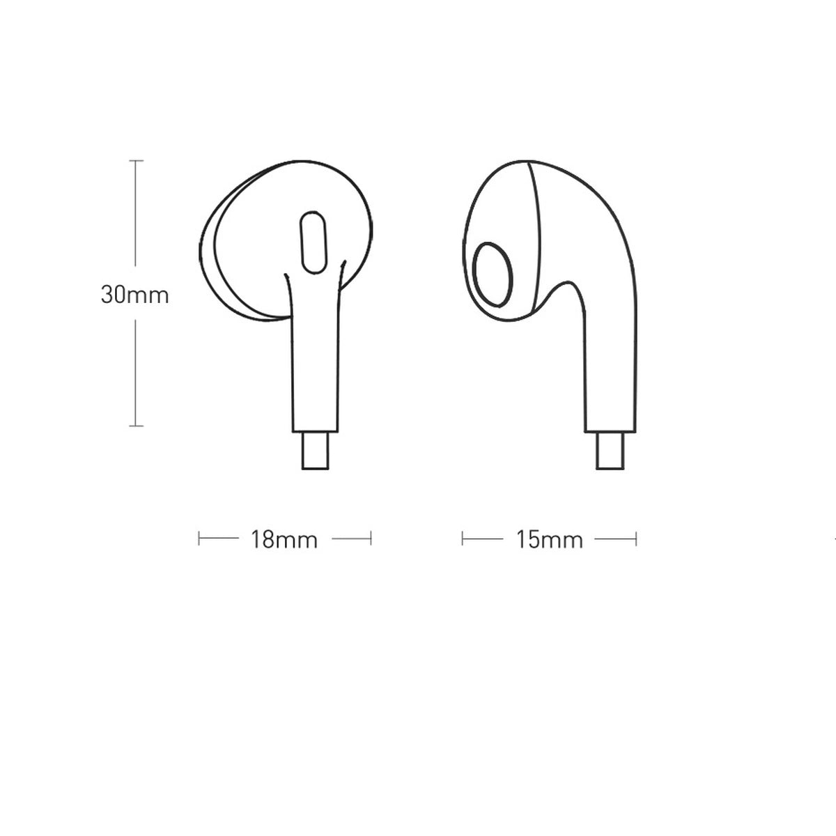 Baseus Encok H17 3,5 mm minijack trådbundne hovedtelefoner hvid (NGCR020002)