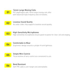 Baseus Encok H17 3,5 mm minijack trådbundne hovedtelefoner hvid (NGCR020002)