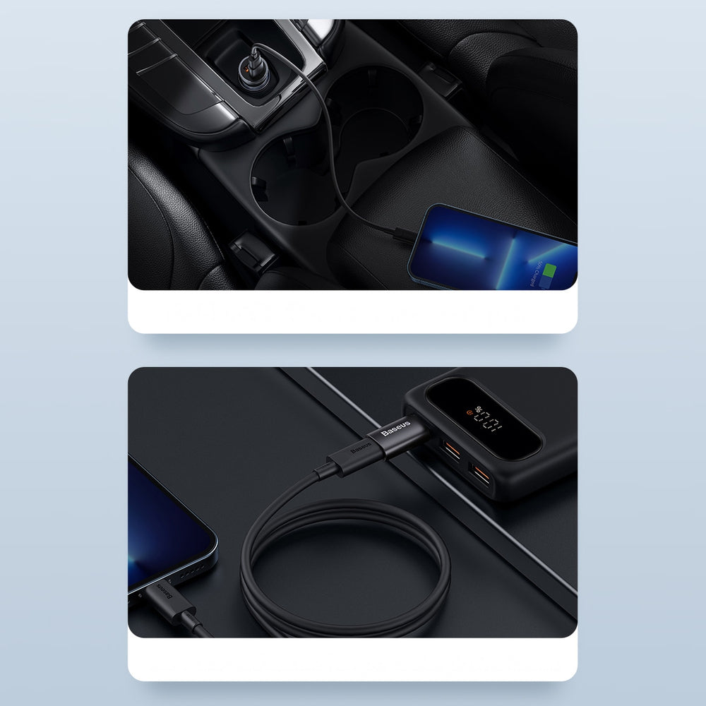 Baseus Ingenuity Series Mini USB 3.1 OTG til USB Type C adapter blå (ZJJQ000103)