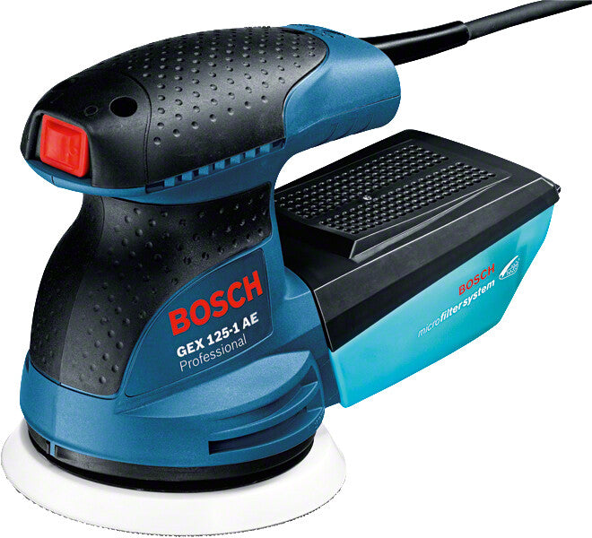 Bosch GEX 125-1 Excentersliber 12000 rpm 24000 OPM Sort, Blå, Rød 250 W
