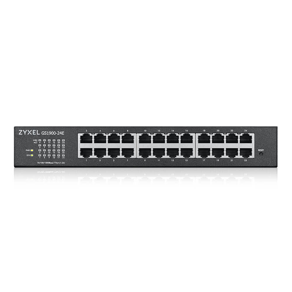 Zyxel GS1900-24E-EU0103F netværksswitch Administreret L2 Gigabit Ethernet (10/100/1000) 1U Sort