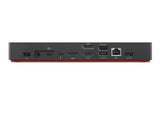 Lenovo 40B00300EU dockingstation Ledningsført Thunderbolt 4 Sort, Rød