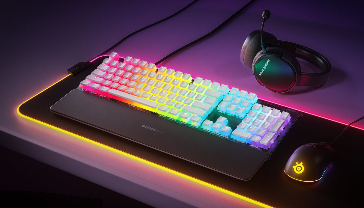 SteelSeries PrismCAPS NOR keyboard white