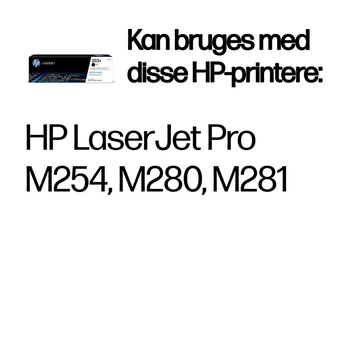HP 203X Sort 3200 sider Toner CF540X