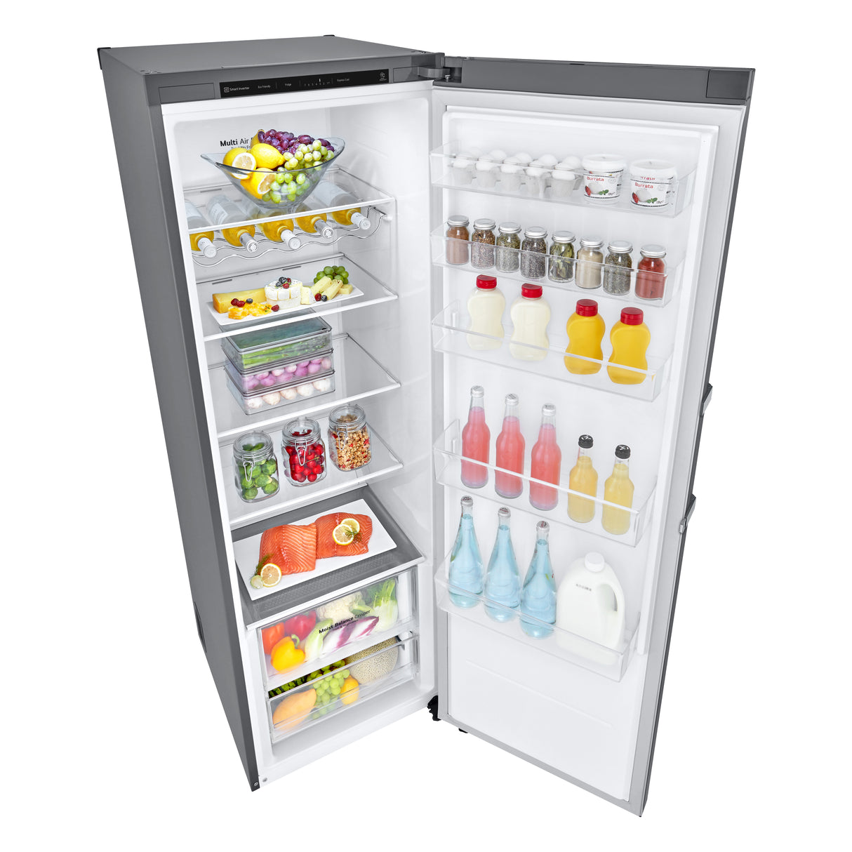 LG GLT51PZGSZ køleskab Fritstående 386 L Rustfrit stål