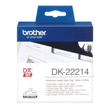 Brother DK-22214 etiketbånd Sort på hvid