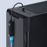Baseus Lite Series external network card USB Type C - RJ-45 1Gbps (1000Mbps) black (WKQX000301)