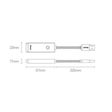 Baseus Lite Series external network card USB Type C - RJ-45 1Gbps (1000Mbps) black (WKQX000301)