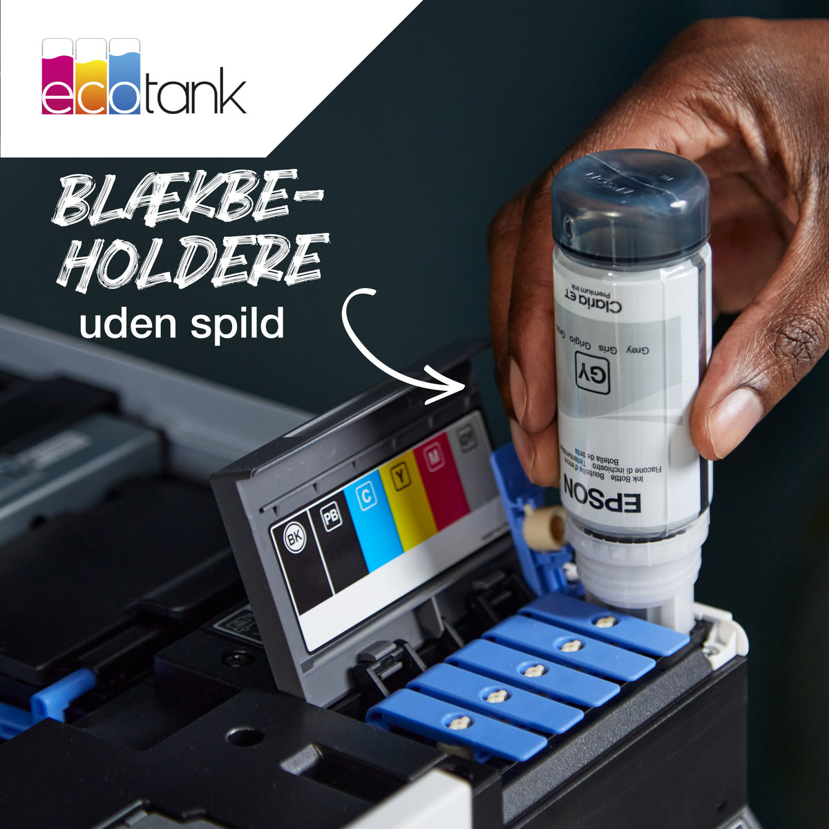 Epson 114 EcoTank Cyan ink bottle