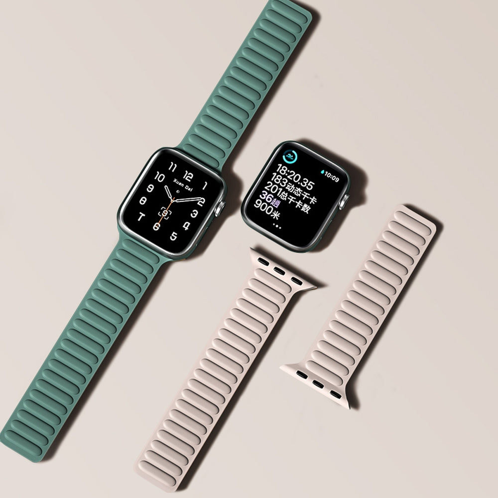 Magnetic Strap Magnetic Strap Bracelet for Apple Watch 38/40mm - Brown