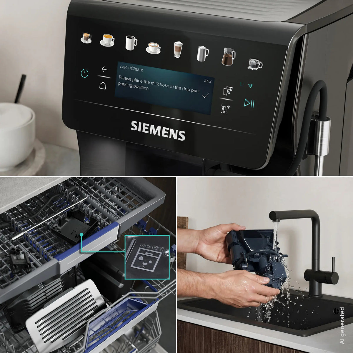 Siemens TP607EF5 kaffemaskine Fuld-auto Espressomaskine 1,8 L