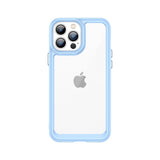 Outer Space Case til iPhone 12 Pro Max med gel-ramme blå