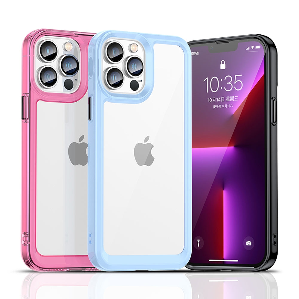 Outer Space Case Case for iPhone 12 Pro Max Hard Cover med Gel Frame Red