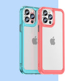 Outer Space Case Case for iPhone 12 Pro Max Hard Cover med Gel Frame Red