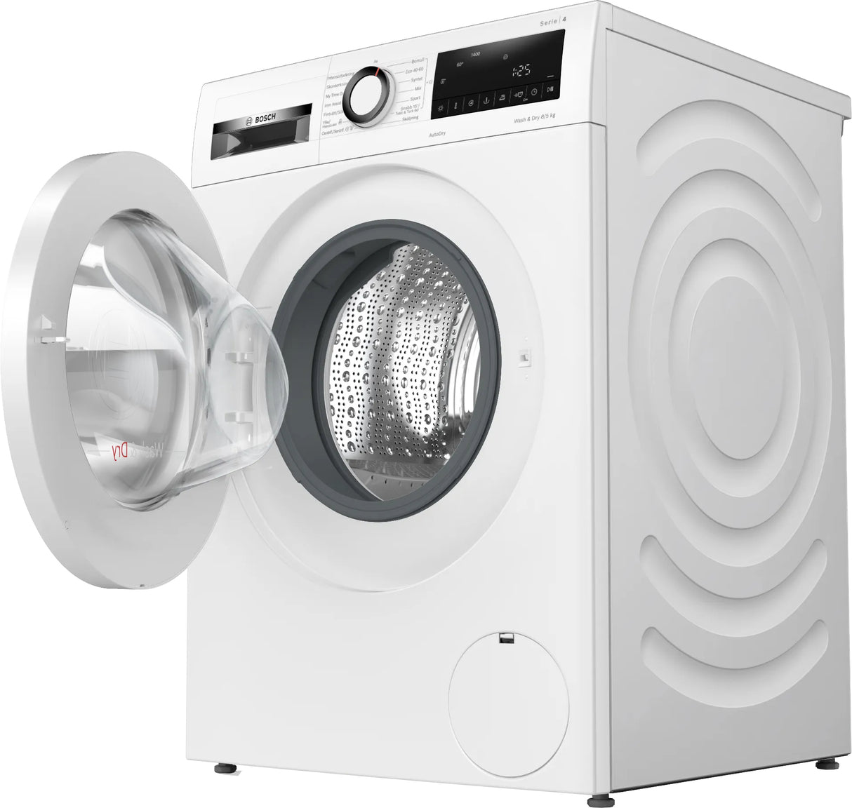 Bosch Serie 4 WNA134L0SN vaskemaskine - tørretumbler Fritstående Front-læsning Hvid