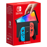 Nintendo Switch OLED bærbar spilkonsol 17,8 cm (7") 64 GB Berøringsskærm Wi-Fi Blå, Rød