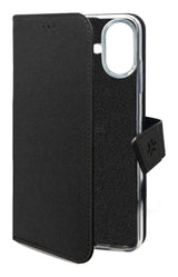 Celly WALLY mobiltelefon etui 16 cm (6.3") Tegnebogsetui Sort