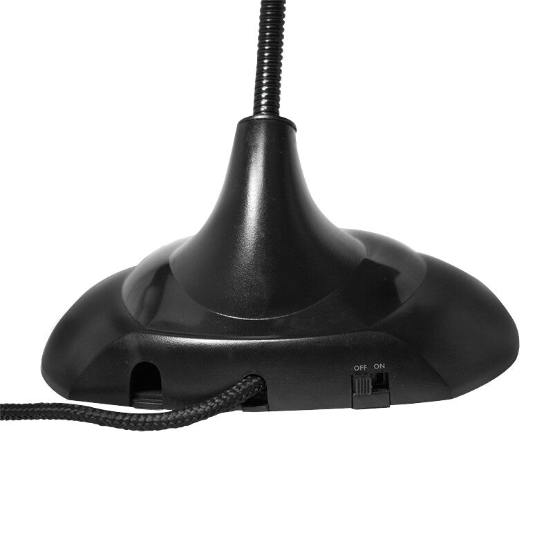LogiLink Multimedia Microphone with Stand Foot and Flexible Neck Mikrofon Kablet -58dB Sort