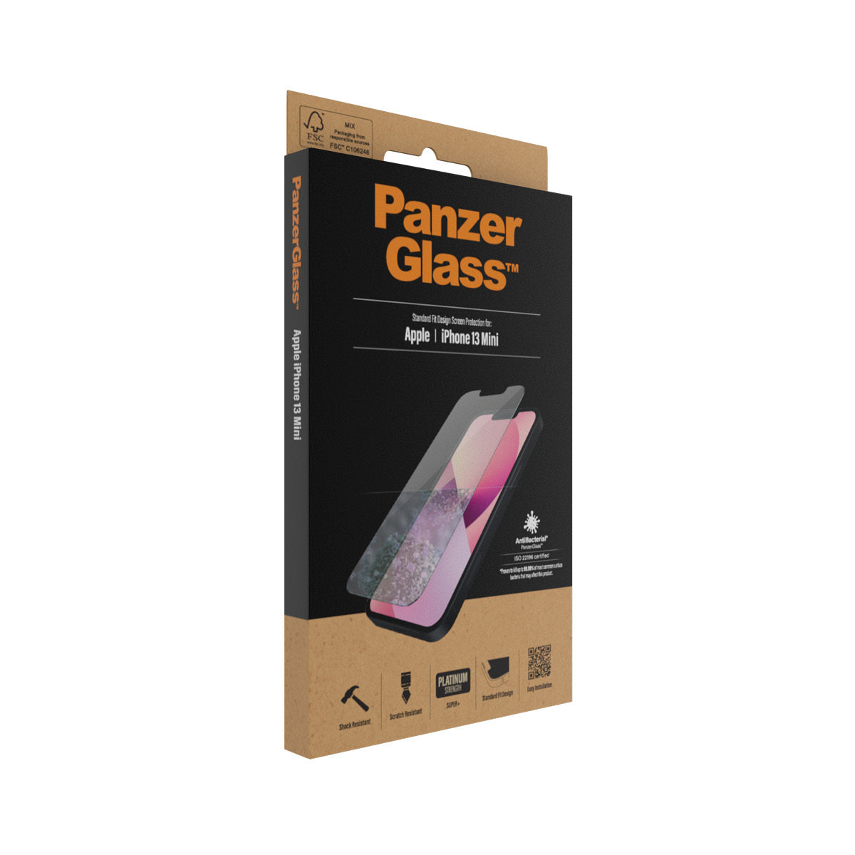 PanzerGlass ® Skærmbeskyttelse iPhone 13 Mini | Standard Fit