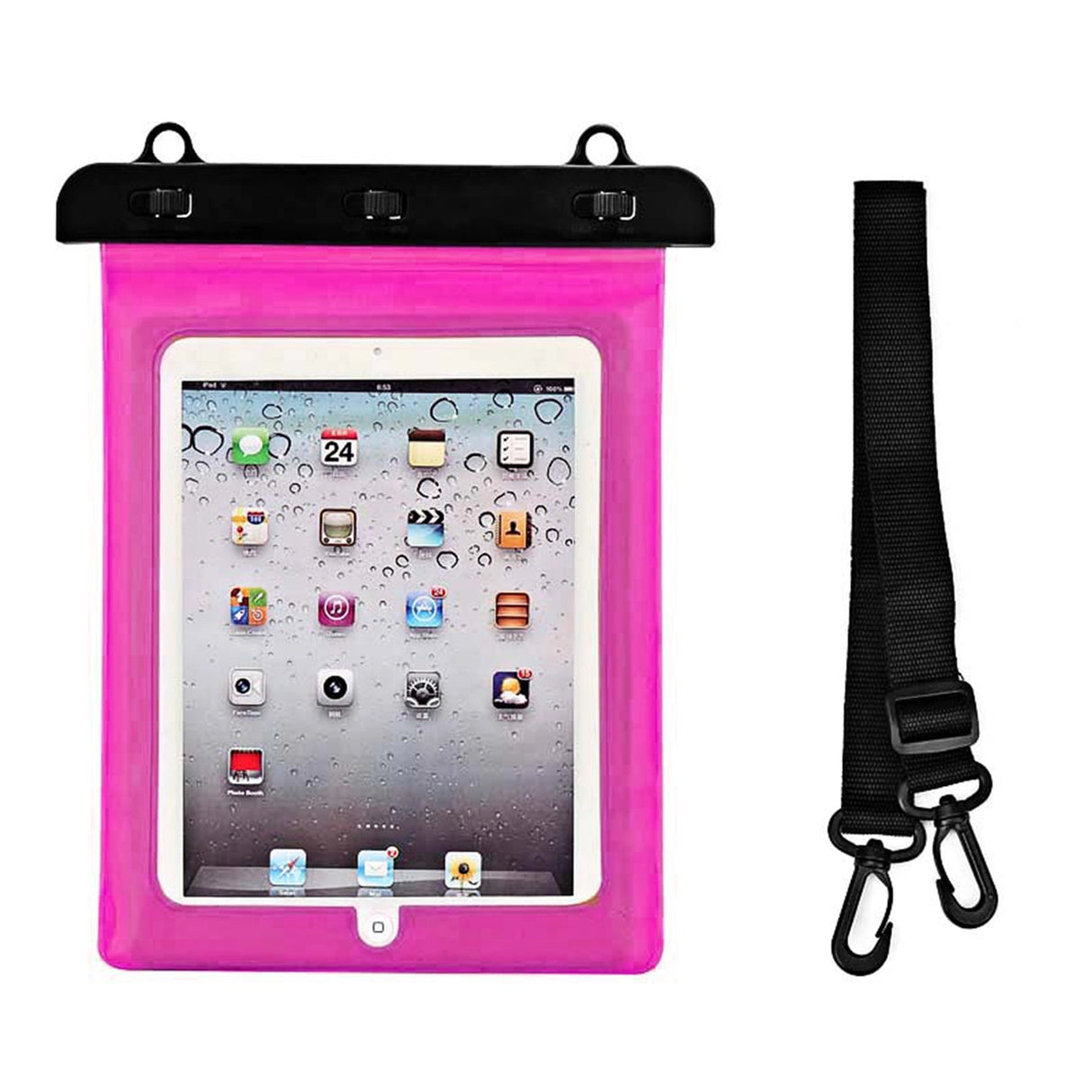 Vandtæt pvc- tabletfoder - pink
