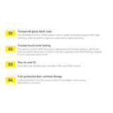 Baseus Frosted Glass Case Cover til iPhone 13 Pro Max Hard Cover med Gel Frame Transparent (ARWS000802)