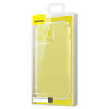 Baseus Frosted Glass Case Cover til iPhone 13 Pro Max Hard Cover med Gel Frame Transparent (ARWS000802)