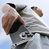 Baseus Frosted Glass Case Cover til iPhone 13 Pro Max Hard Cover med Gel Frame sort (ARWS001101)