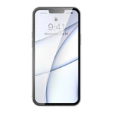Baseus Frosted Glass Case Cover til iPhone 13 Pro Max Hard Cover med Gel Frame sort (ARWS001101)