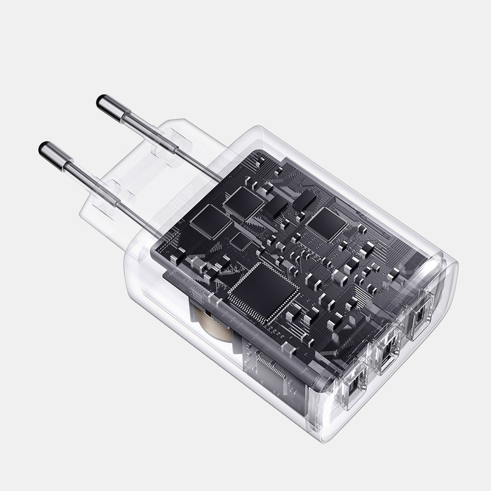 Baseus Compact oplader 3x USB 17W sort (CCXJ020101)