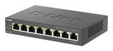 D-LINK 8-port 10/100/1000 Desktop Switch w/ 4 PoE Ports