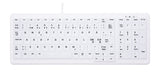 CHERRY AK-C7000 tastatur Medicinsk USB QWERTY Norsk Hvid
