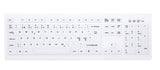 Contour Design Active Key Contour ClassicClean medicinsk tastatur med aftageligt cover, fuld størrelse, trådløst, hvidt, PN C8100