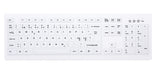 Contour Design Active Key Contour ClassicClean medicinsk tastatur med aftageligt cover, fuld størrelse, trådløst, hvidt, PN C8100