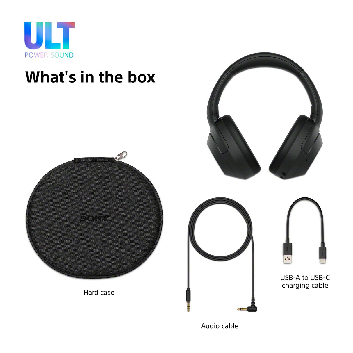 Sony WHULT900NB hovedtelefoner/headset Kabel & trådløs Opkald/musik Bluetooth Sort