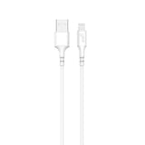 Gear Rundt ladekabel Lightning til USB-A 2m Hvid MFI