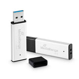 MediaRange MR1902 USB-nøgle 128 GB USB Type-A 3.2 Gen 1 (3.1 Gen 1) Sort, Sølv
