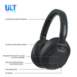Sony WHULT900NB hovedtelefoner/headset Kabel & trådløs Opkald/musik Bluetooth Sort