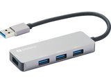 Sandberg 333-67 interface hub USB 3.2 Gen 1 (3.1 Gen 1) Type-A 5000 Mbit/s Grå