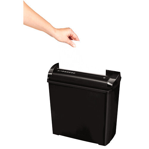 Fellowes P-25S papirmakulator Stribe makulering 22 cm Sort, Grå